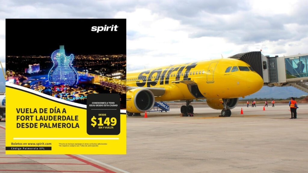 Spirit Starts Day flights to Fort Lauderdale for $ 149 round trip from Palmerola